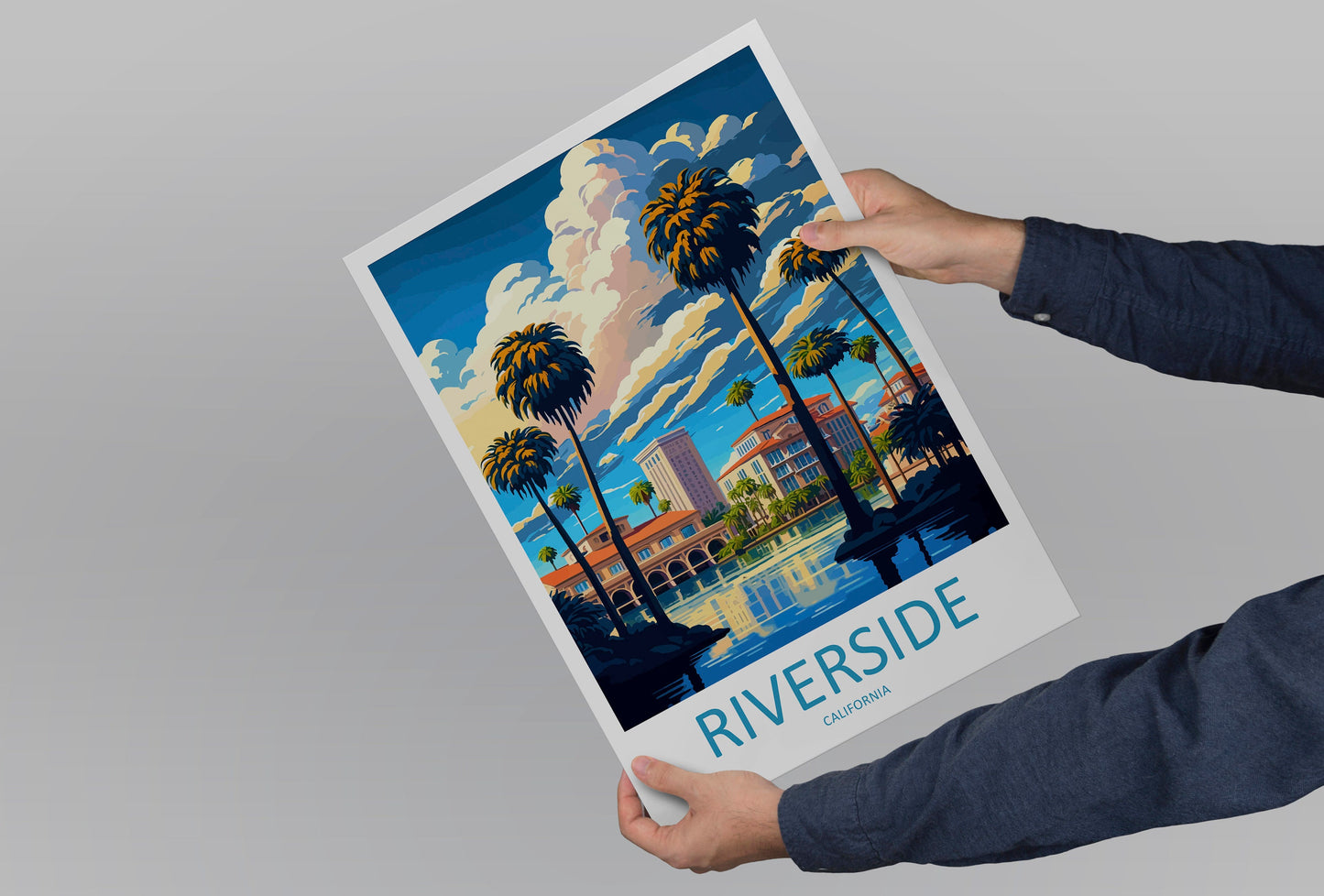 Riverside Travel Print Wall Art Riverside Wall Hanging Home Décor Riverside Gift Art Lovers California Art Poster Riverside Wall Art