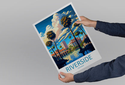 Riverside Travel Print Wall Art Riverside Wall Hanging Home Décor Riverside Gift Art Lovers California Art Poster Riverside Wall Art
