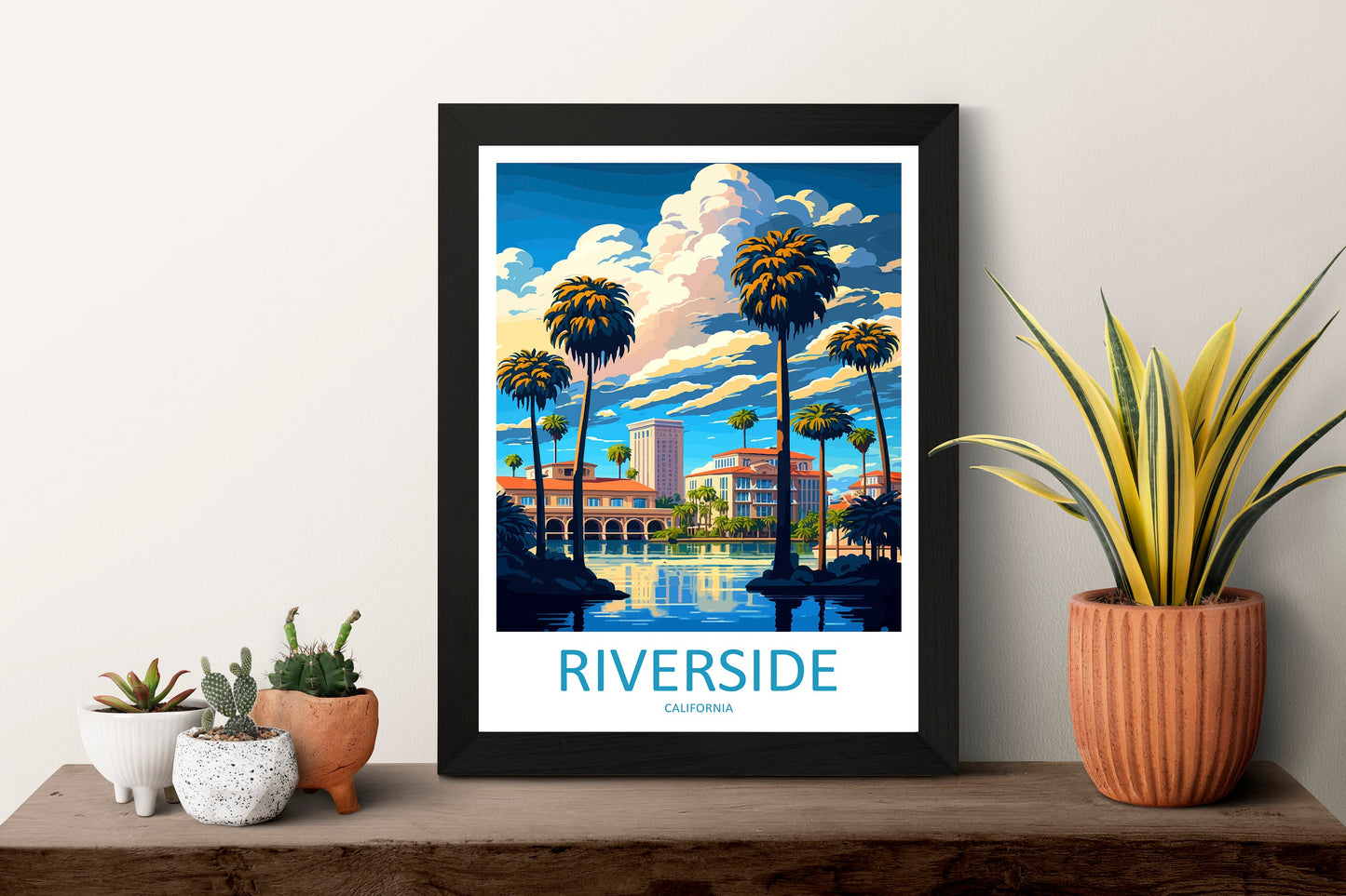 Riverside Travel Print Wall Art Riverside Wall Hanging Home Décor Riverside Gift Art Lovers California Art Poster Riverside Wall Art