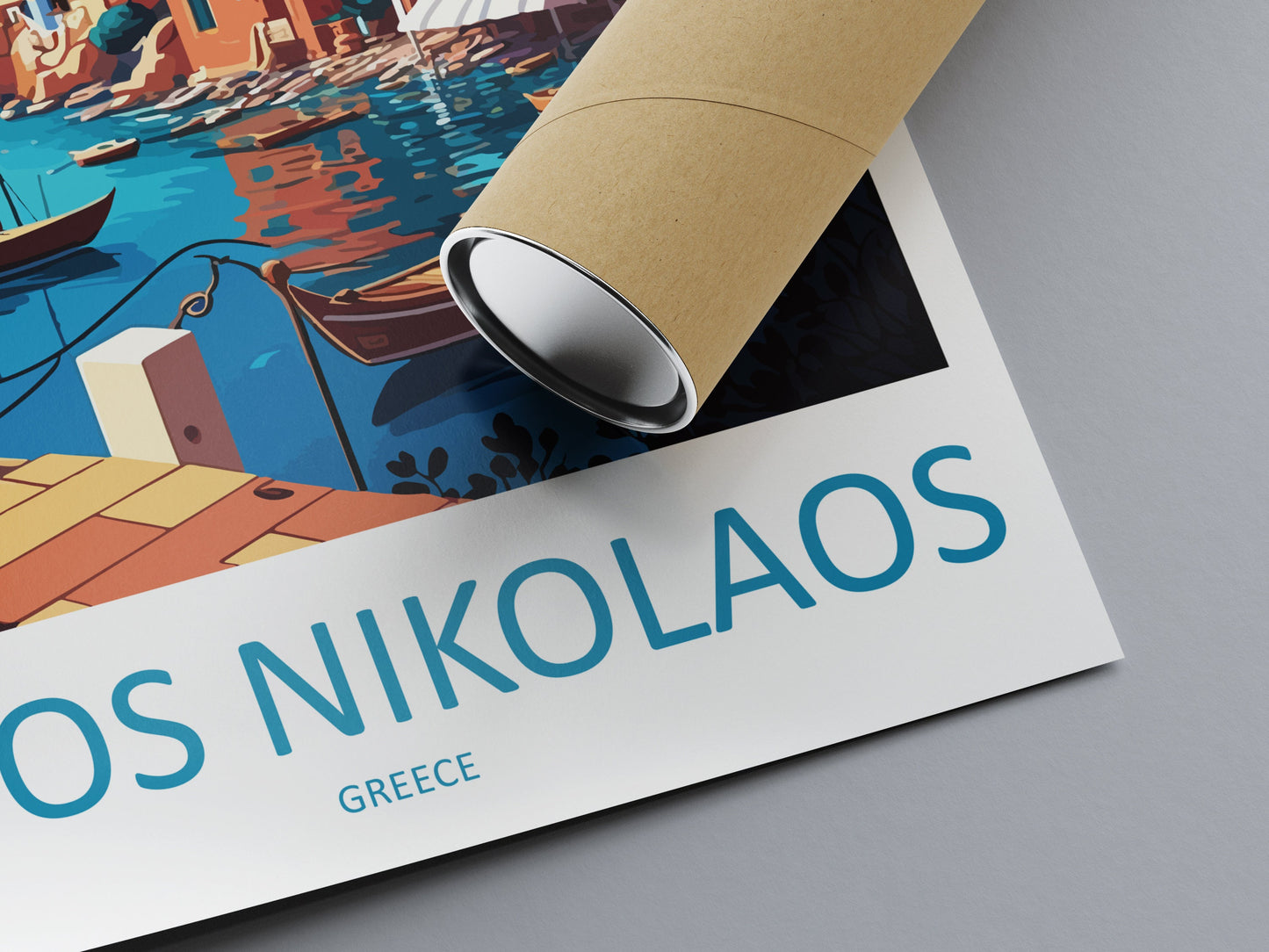 Agios Nikolaos Travel Print Wall Art Agios Nikolaos Greece Wall Hanging Home Decoration Agios Nikolaos Gift Art Lovers Art Agios Nikolaos