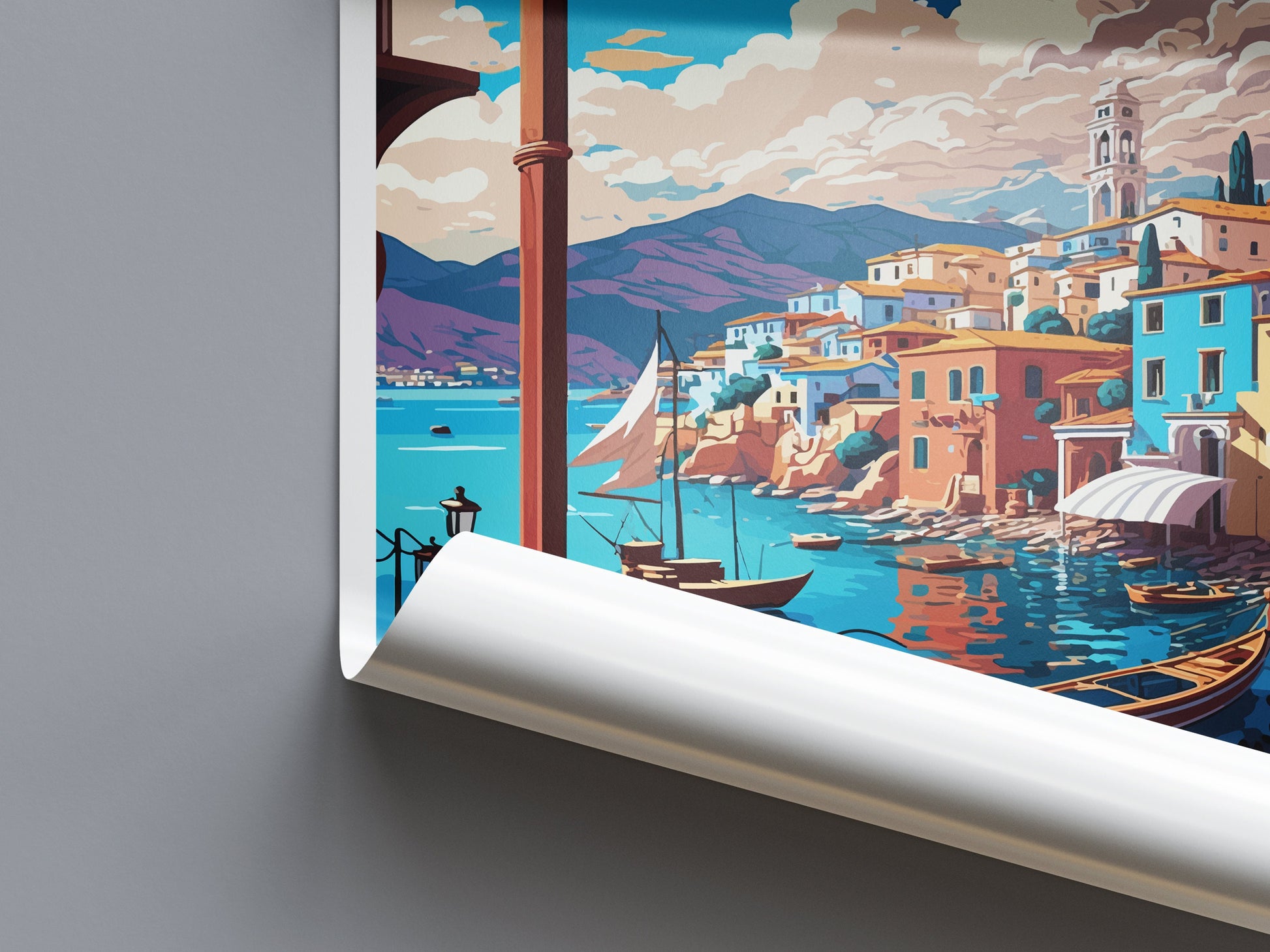 Agios Nikolaos Travel Print Wall Art Agios Nikolaos Greece Wall Hanging Home Decoration Agios Nikolaos Gift Art Lovers Art Agios Nikolaos