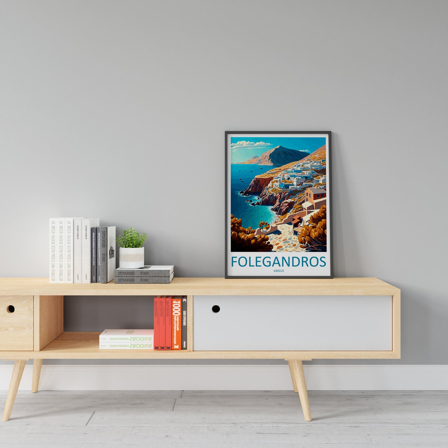 Folegandros Travel Print Wall Art Folegandros Greece Wall Hanging Home Decoration Folegandros Gift Art Lovers Art Folegandros Artwork