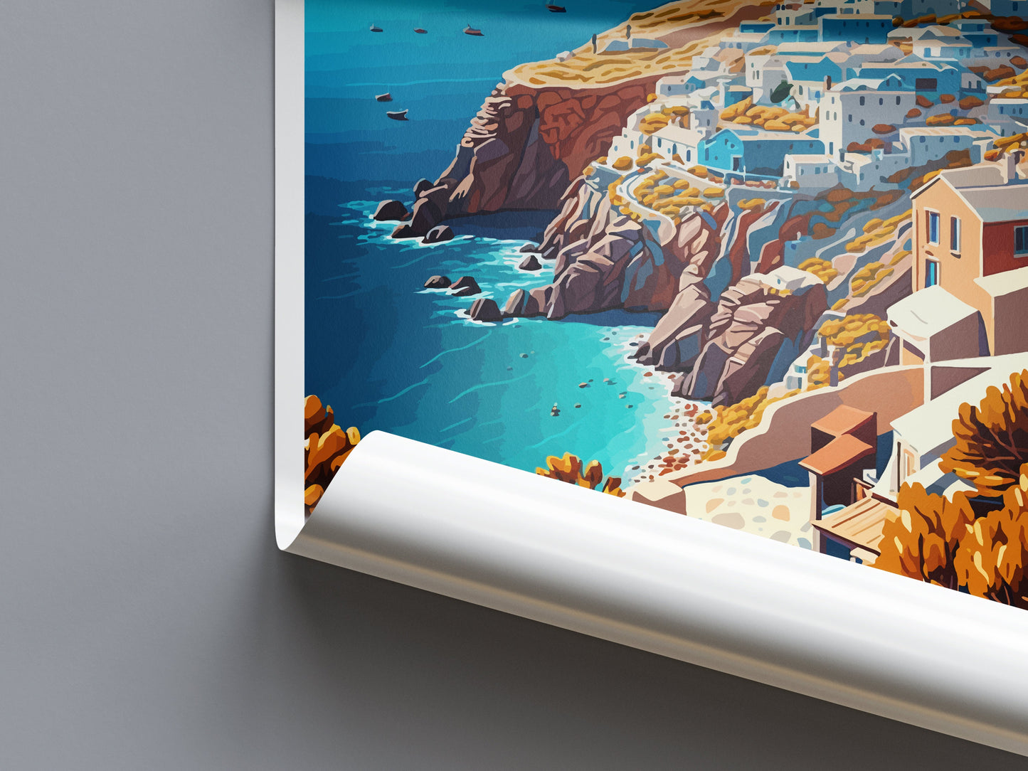 Folegandros Travel Print Wall Art Folegandros Greece Wall Hanging Home Decoration Folegandros Gift Art Lovers Art Folegandros Artwork