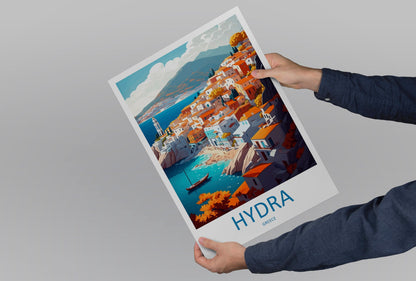 Hydra Travel Print Wall Art Hydra Greece Wall Hanging Home Decoration Hydra Gift Art Lovers Wall Art Print Hydra Greece Wall Art