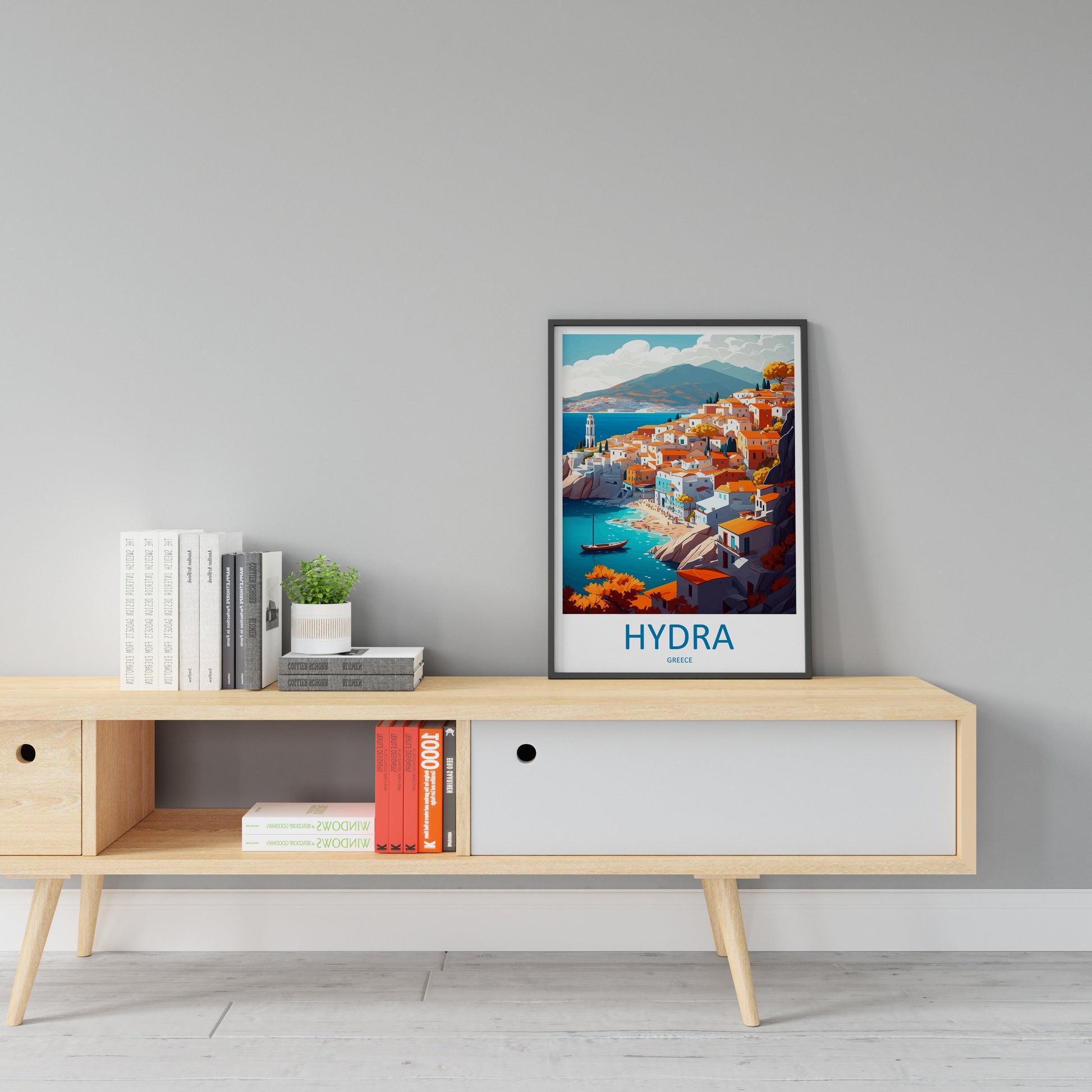 Hydra Travel Print Wall Art Hydra Greece Wall Hanging Home Decoration Hydra Gift Art Lovers Wall Art Print Hydra Greece Wall Art