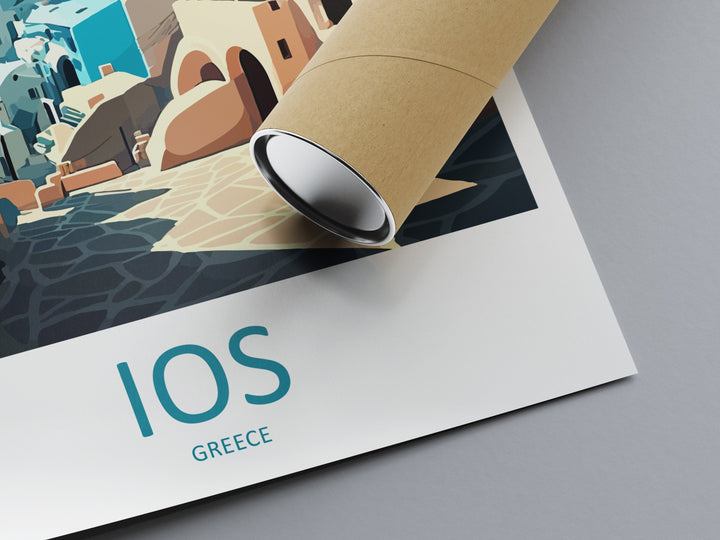 Ios Travel Print Wall Art Ios Greece Wall Hanging Home Decoration Ios Gift Art Lovers Wall Art Print Ios Greece Wall Art