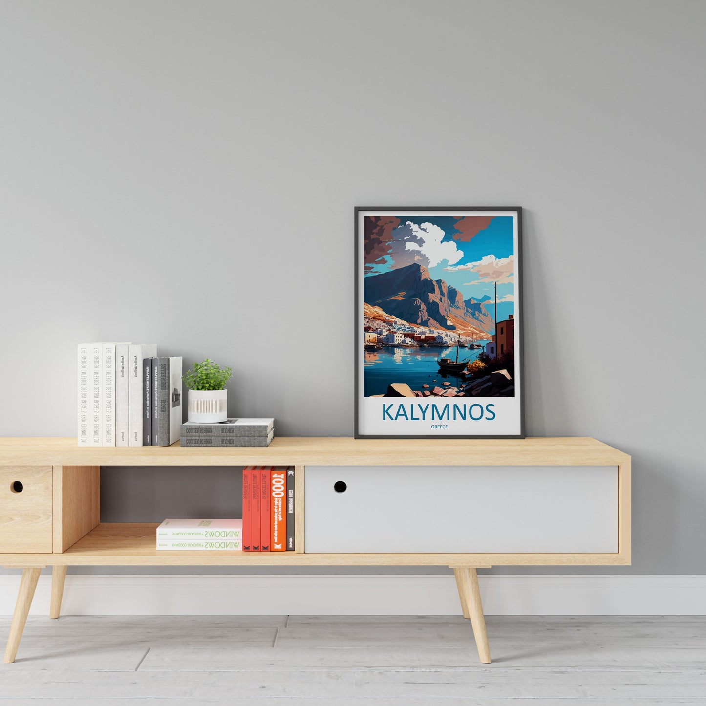 Kalymnos Travel Print Wall Art Kalymnos Greece Wall Hanging Home Decoration Kalymnos Gift Art Lovers Wall Art Print Kalymnos Greece Wall Art