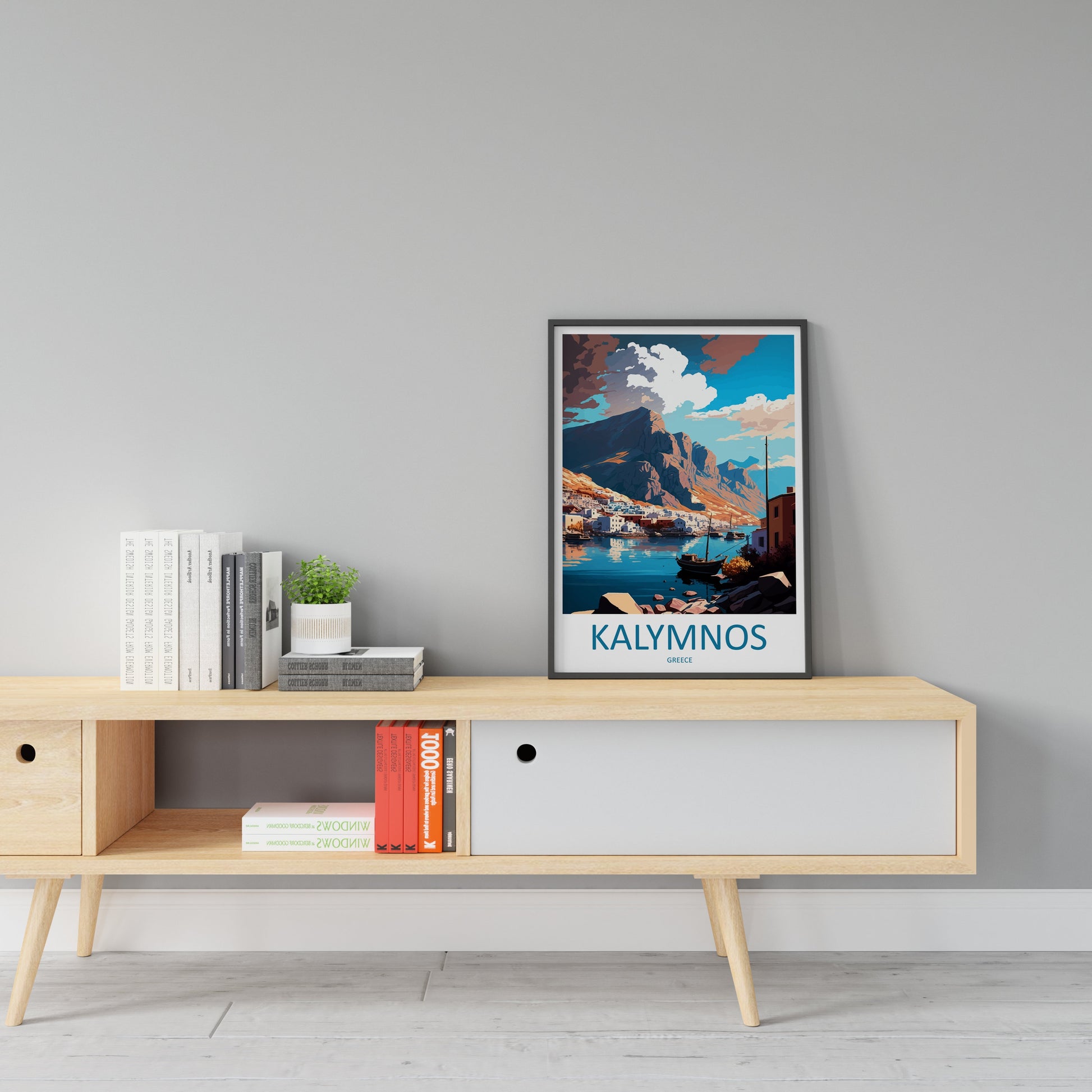 Kalymnos Travel Print Wall Art Kalymnos Greece Wall Hanging Home Decoration Kalymnos Gift Art Lovers Wall Art Print Kalymnos Greece Wall Art