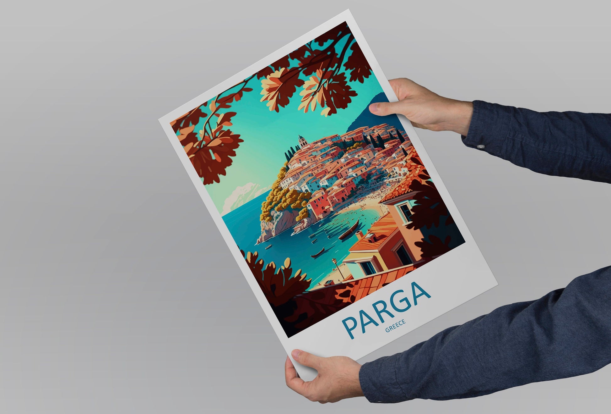 Parga Travel Print Wall Art Parga Greece Wall Hanging Home Decoration Parga Gift Art Lovers Wall Art Print Parga Greece Wall Art
