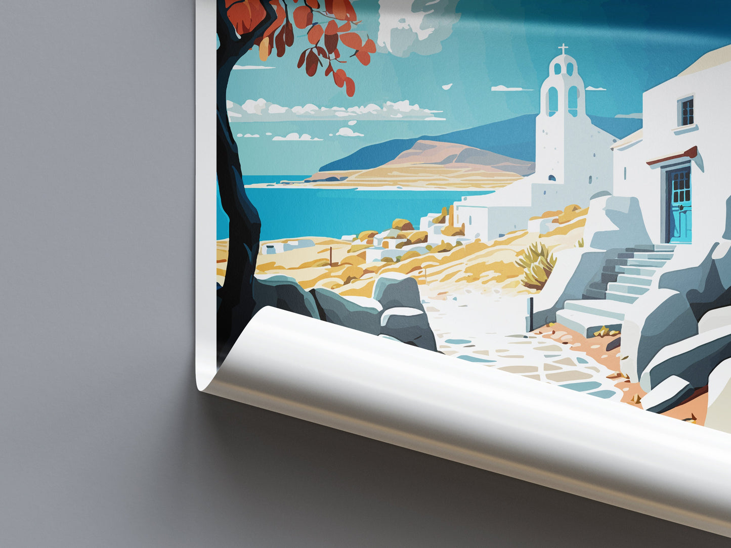 Sifnos Travel Print Wall Art Sifnos Greece Wall Hanging Home Decoration Sifnos Gift Art Lovers Wall Art Print Sifnos Greece Wall Art