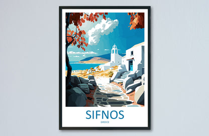 Sifnos Travel Print Wall Art Sifnos Greece Wall Hanging Home Decoration Sifnos Gift Art Lovers Wall Art Print Sifnos Greece Wall Art