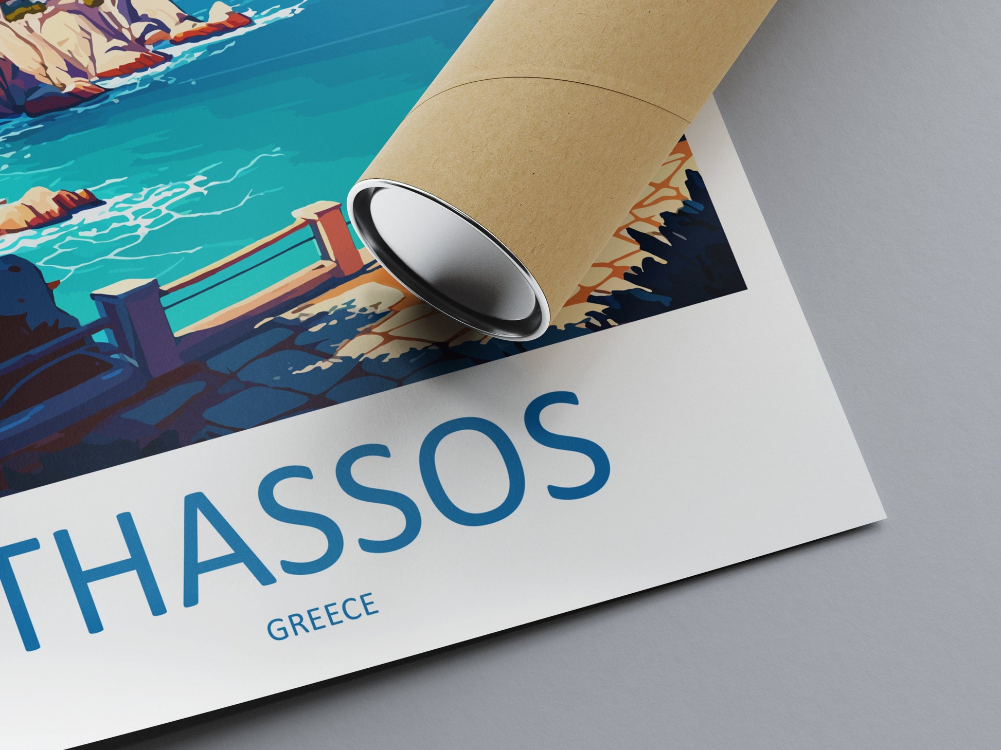 Thassos Travel Print Wall Art Thassos Greece Wall Hanging Home Decoration Thassos Gift Art Lovers Wall Art Print Thassos Greece Wall Art