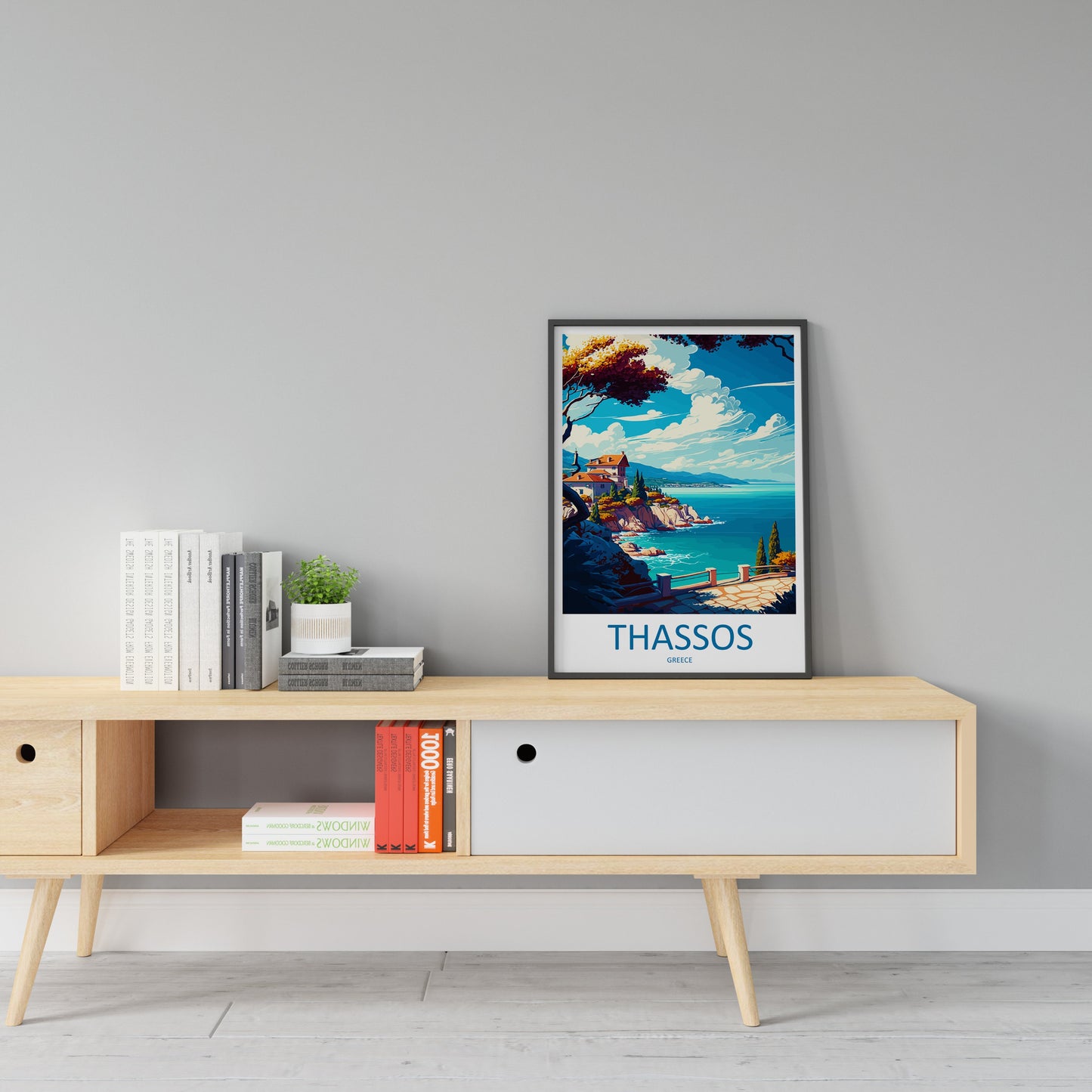 Thassos Travel Print Wall Art Thassos Greece Wall Hanging Home Decoration Thassos Gift Art Lovers Wall Art Print Thassos Greece Wall Art