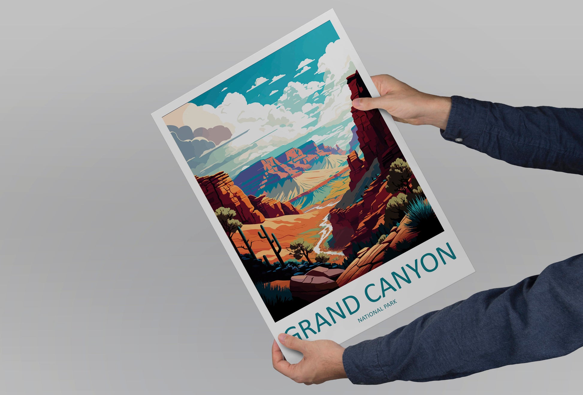 Grand Canyon National Park Travel Print Wall Art Grand Canyon Wall Hanging Home Décor Grand Canyon Gift Art Lovers Arizona Art Lover Gift