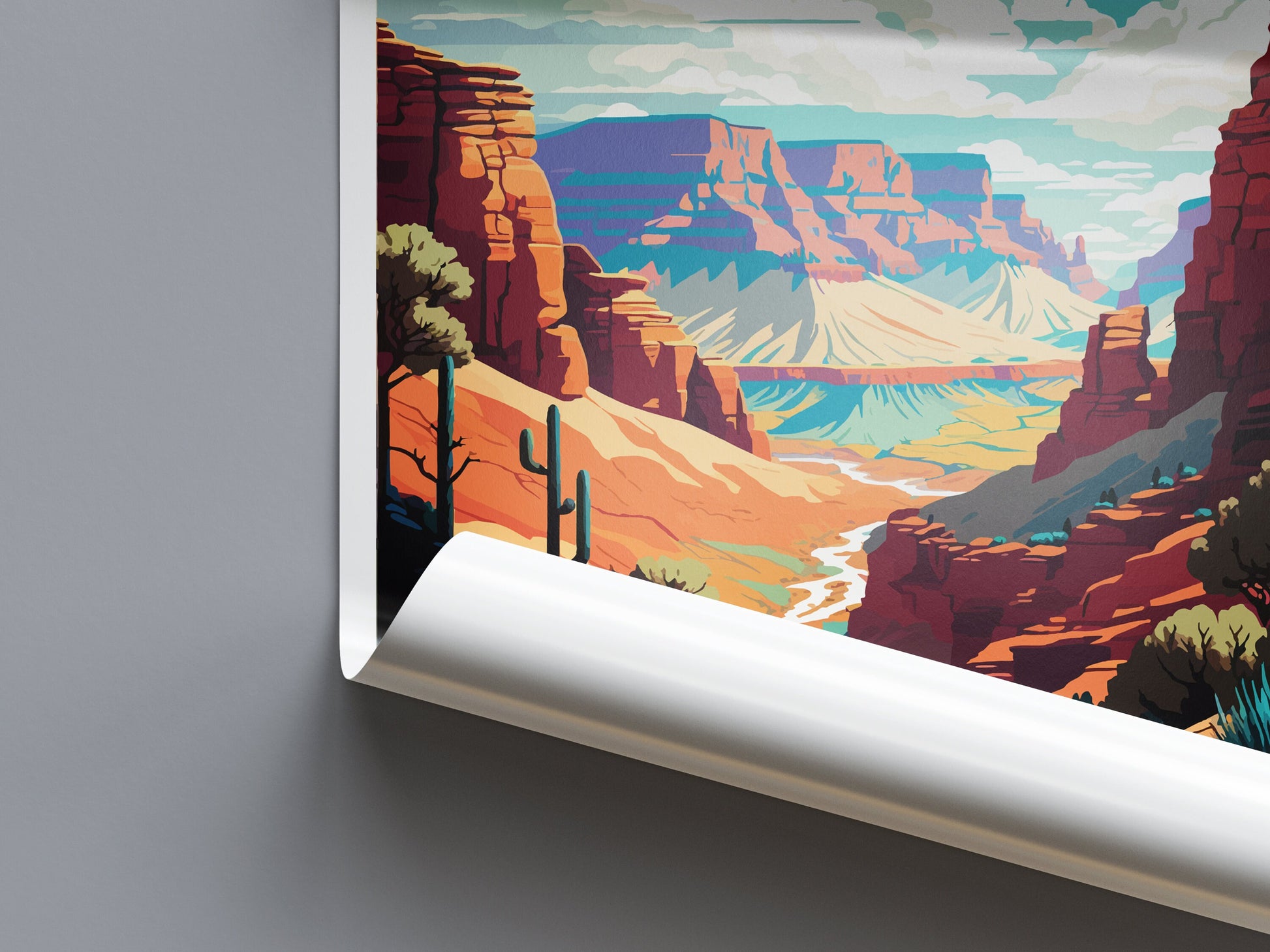 Grand Canyon National Park Travel Print Wall Art Grand Canyon Wall Hanging Home Décor Grand Canyon Gift Art Lovers Arizona Art Lover Gift