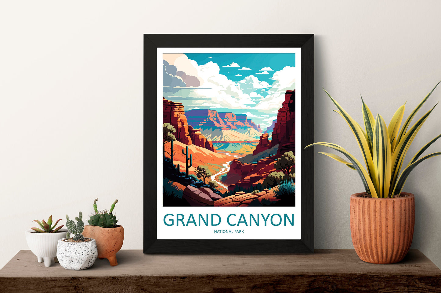 Grand Canyon National Park Travel Print Wall Art Grand Canyon Wall Hanging Home Décor Grand Canyon Gift Art Lovers Arizona Art Lover Gift