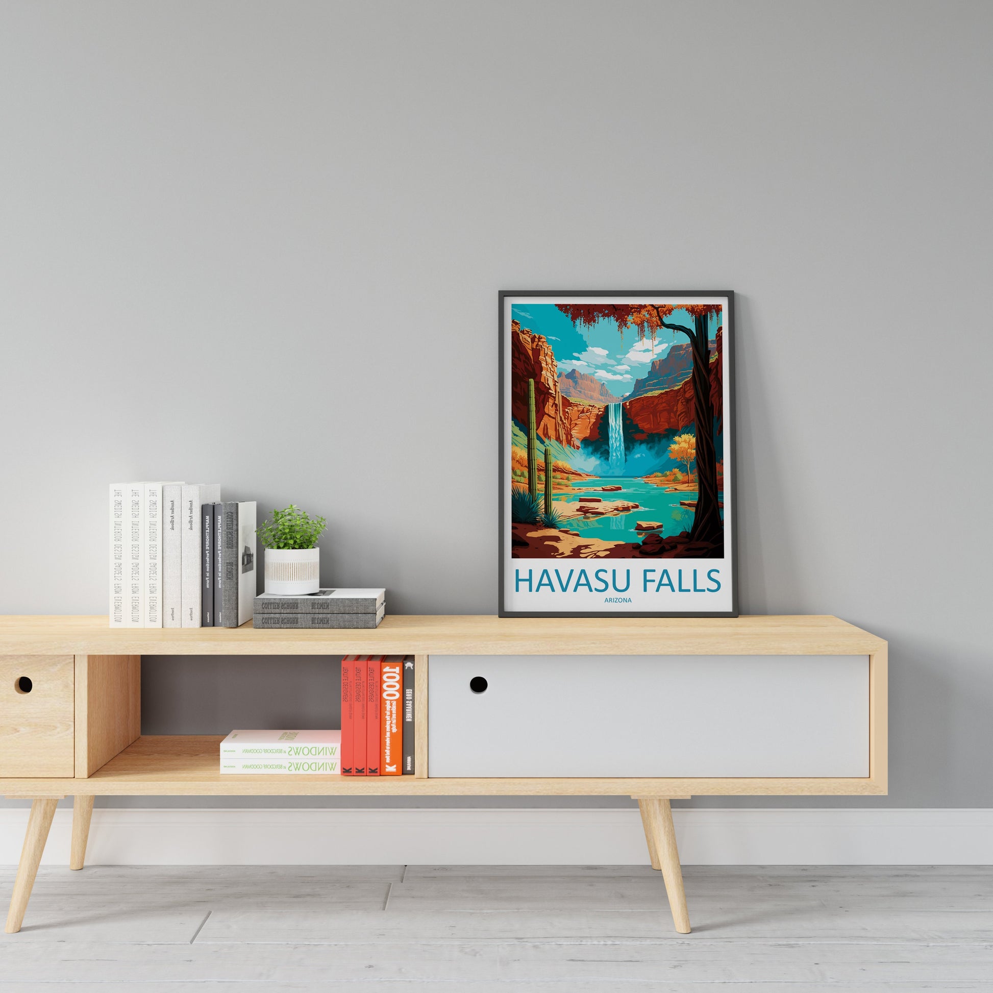 Havasu Falls Travel Print Wall Art Havasu Falls Wall Hanging Home Décor Havasu Falls Gift Art Lovers Arizona Art Lover Gift Arizona Print