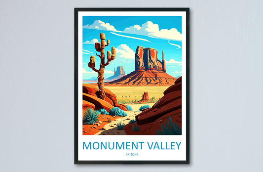 Monument Valley Travel Print Wall Art Monument Valley Wall Hanging Home Décor Monument Valley Gift Art Lovers Arizona Art Lover Gift Arizona