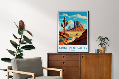 Monument Valley Travel Print Wall Art Monument Valley Wall Hanging Home Décor Monument Valley Gift Art Lovers Arizona Art Lover Gift Arizona