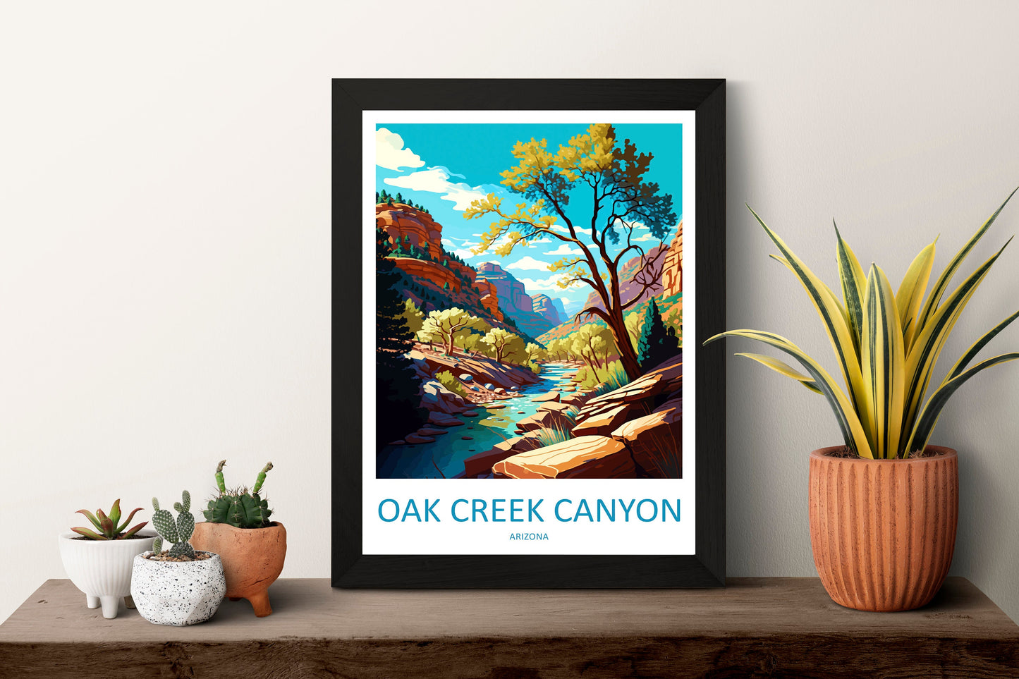 Oak Creek Canyon Travel Print Wall Art Oak Creek Canyon Wall Hanging Home Décor Oak Creek Canyon Gift Art Lovers Arizona Art Lover Gift