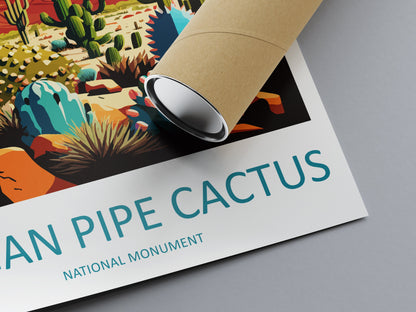 Organ Pipe Cactus National Monument Travel Print Wall Art Organ Pipe Cactus Wall Hanging Home Décor Organ Pipe Cactus Gift Art Lover Arizona