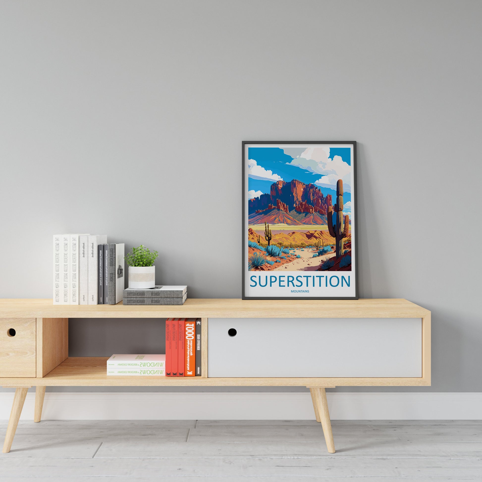 Superstition Mountains Travel Print Wall Art Superstition Mountains Wall Hanging Home Décor Superstition Mountains Gift Art Lovers Arizona