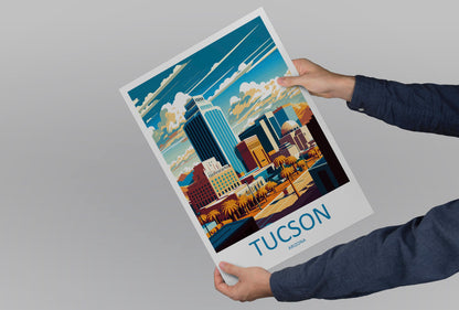 Tucson Travel Print Wall Art Tucson Wall Hanging Home Décor Tucson Gift Art Lovers Arizona Art Lover Gift Arizona Print Decor