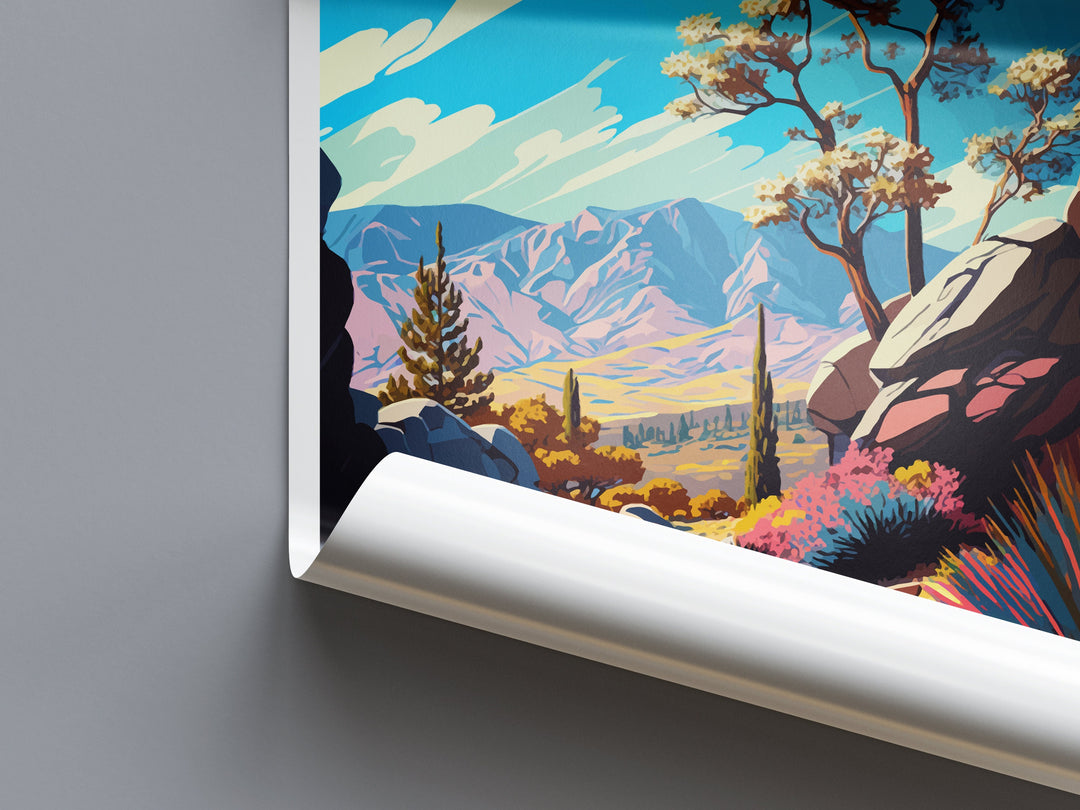 Los Padres National Forest Travel Print Wall Art Los Padres National Forest Wall Hanging Home Décor Los Padres National Forest Gift Art