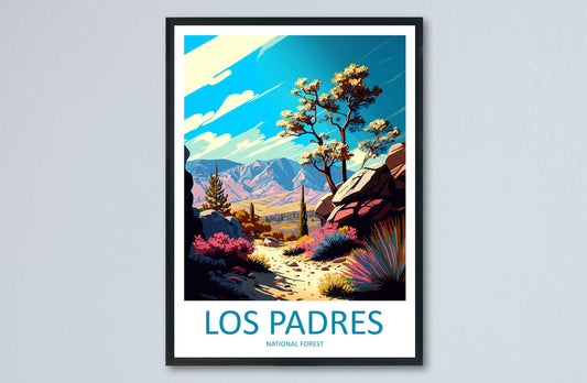 Los Padres National Forest Travel Print Wall Art Los Padres National Forest Wall Hanging Home Décor Los Padres National Forest Gift Art