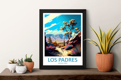 Los Padres National Forest Travel Print Wall Art Los Padres National Forest Wall Hanging Home Décor Los Padres National Forest Gift Art