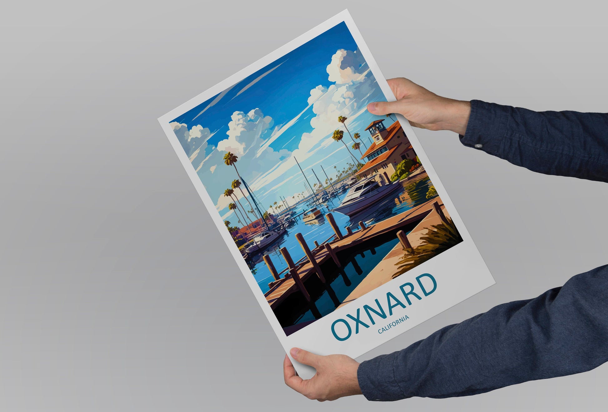 Oxnard Travel Print Wall Art Oxnard Wall Hanging Home Décor Oxnard Gift Art Lovers California Art Lover Gift California Art