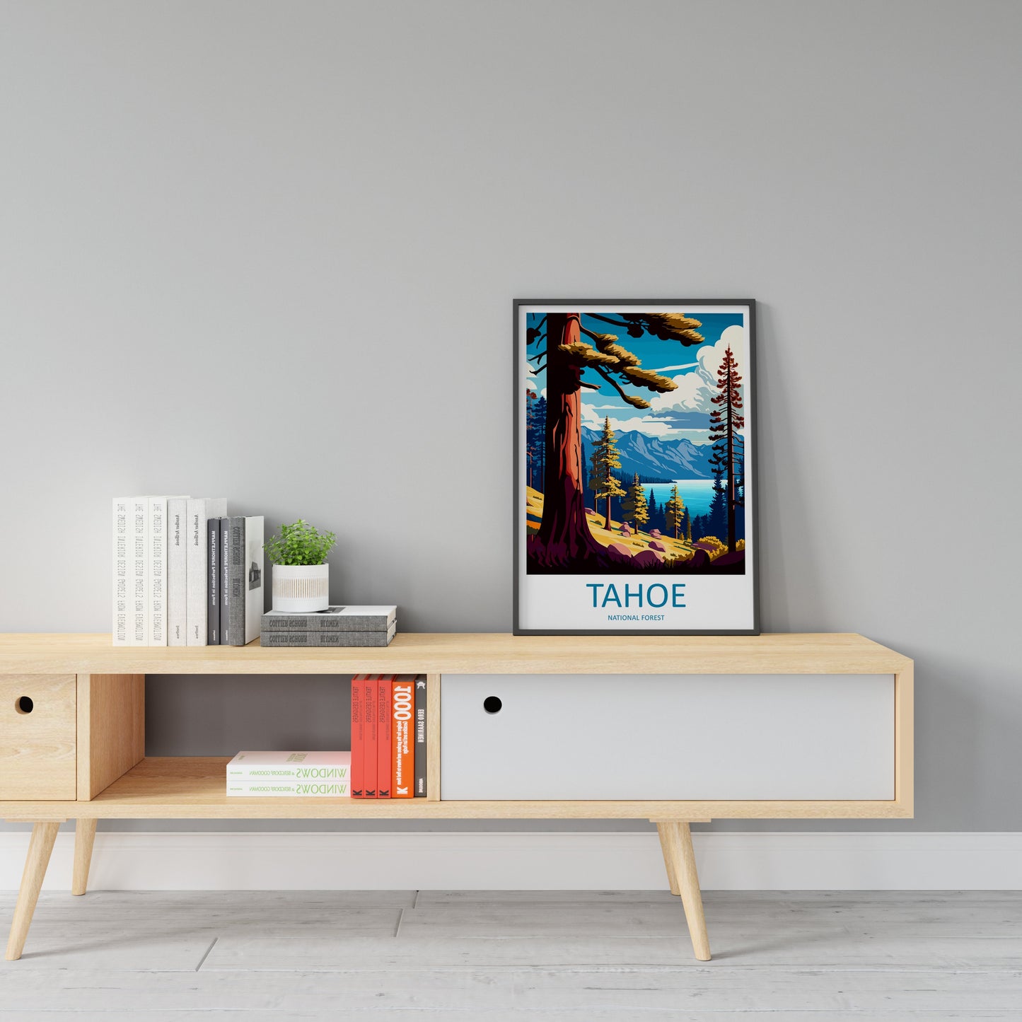 Tahoe National Forest Travel Print Wall Art Tahoe National Forest Wall Hanging Home Décor Tahoe National Forest Gift Art Lovers California