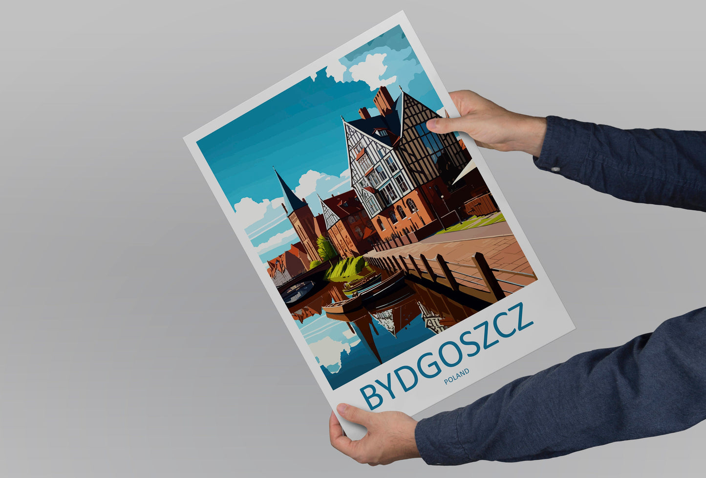 Bydgoszcz Travel Print Wall Art Bydgoszcz Wall Hanging Home Décor Bydgoszcz Gift Art Lovers Poland Art Lover Gift Bydgoszcz Travel Wall Art