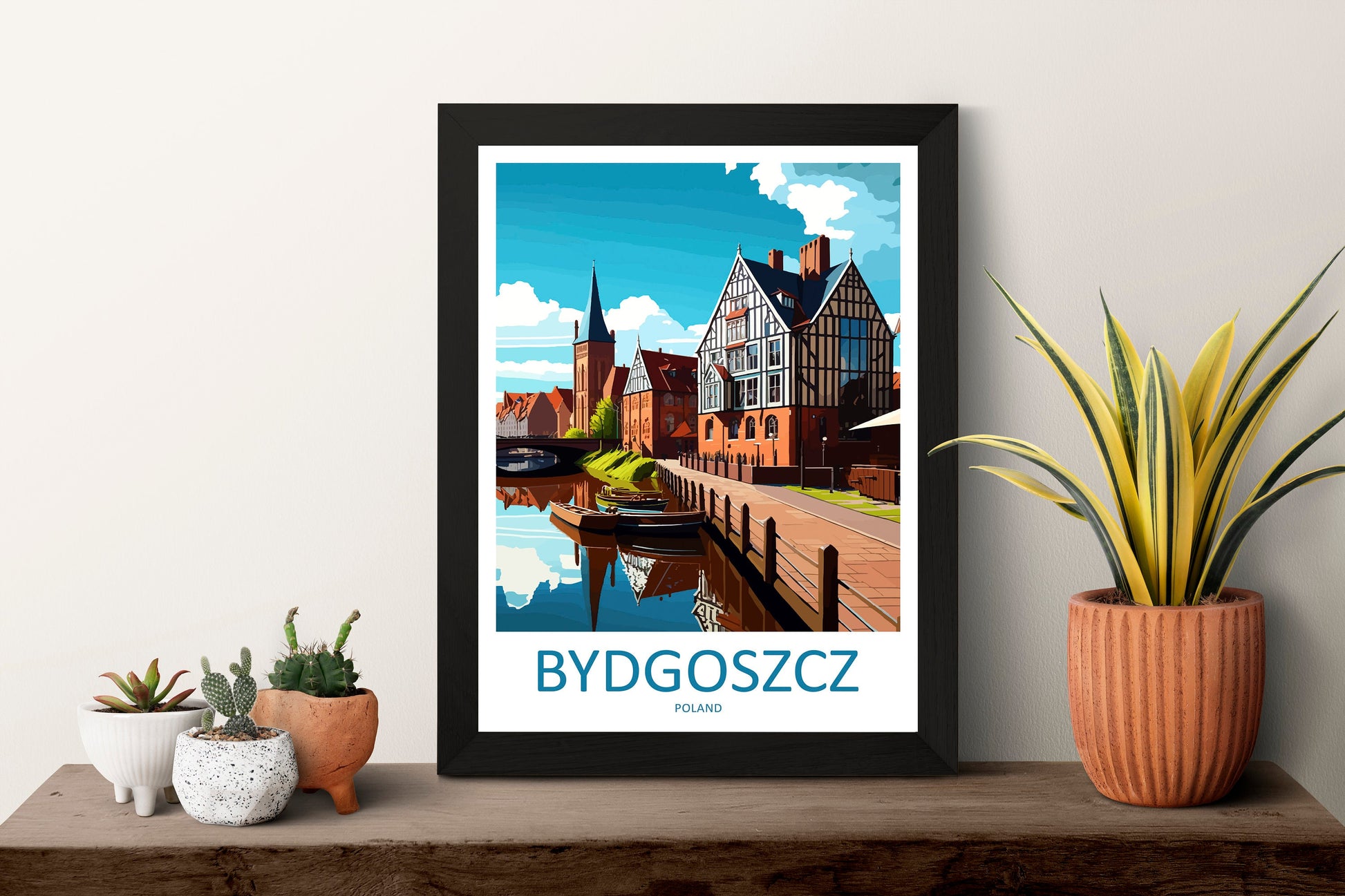 Bydgoszcz Travel Print Wall Art Bydgoszcz Wall Hanging Home Décor Bydgoszcz Gift Art Lovers Poland Art Lover Gift Bydgoszcz Travel Wall Art
