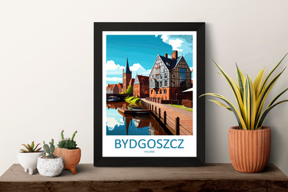 Bydgoszcz Travel Print Wall Art Bydgoszcz Wall Hanging Home Décor Bydgoszcz Gift Art Lovers Poland Art Lover Gift Bydgoszcz Travel Wall Art