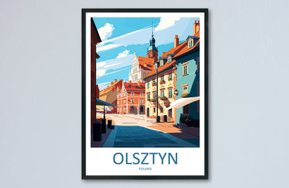 Olsztyn Travel Print Wall Art Olsztyn Wall Hanging Home Décor Olsztyn Gift Art Lovers Poland Art Lover Gift Olsztyn Travel Wall Art