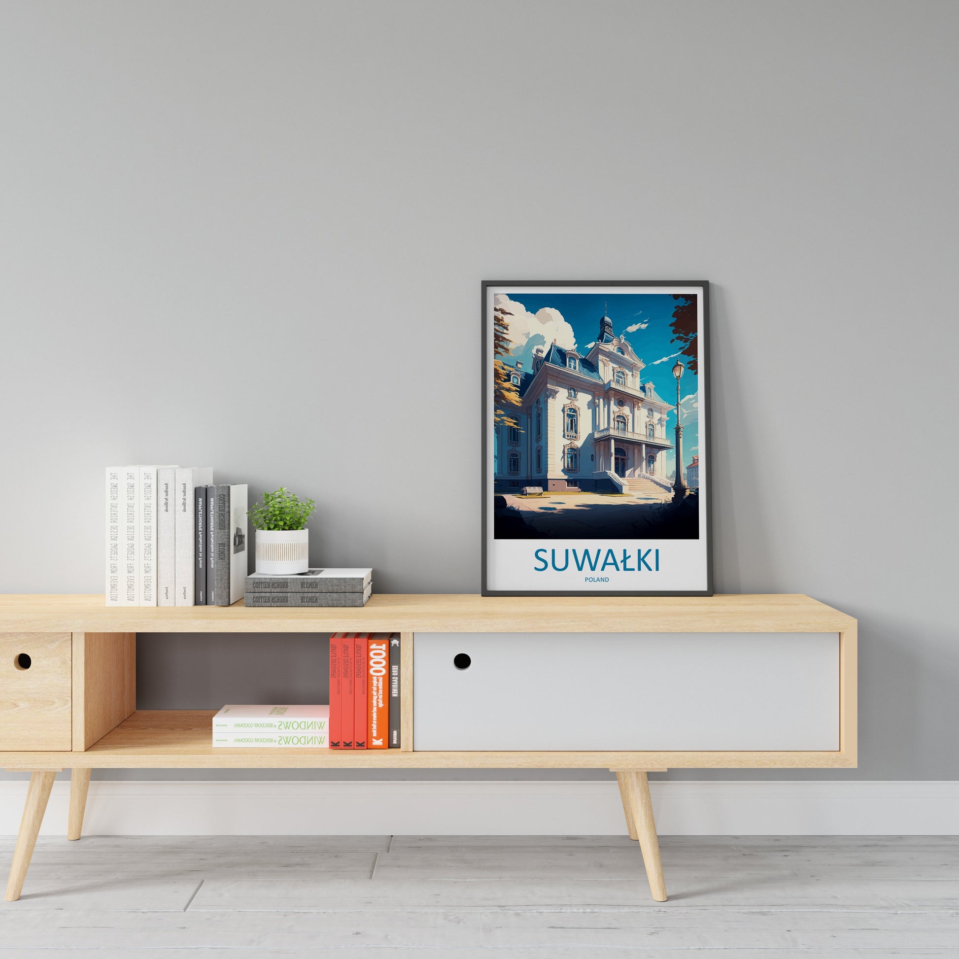 Suwałki Travel Print Wall Art Suwałki Wall Hanging Home Décor Suwałki Gift Art Lovers Poland Art Lover Gift Suwałki Travel Wall Art