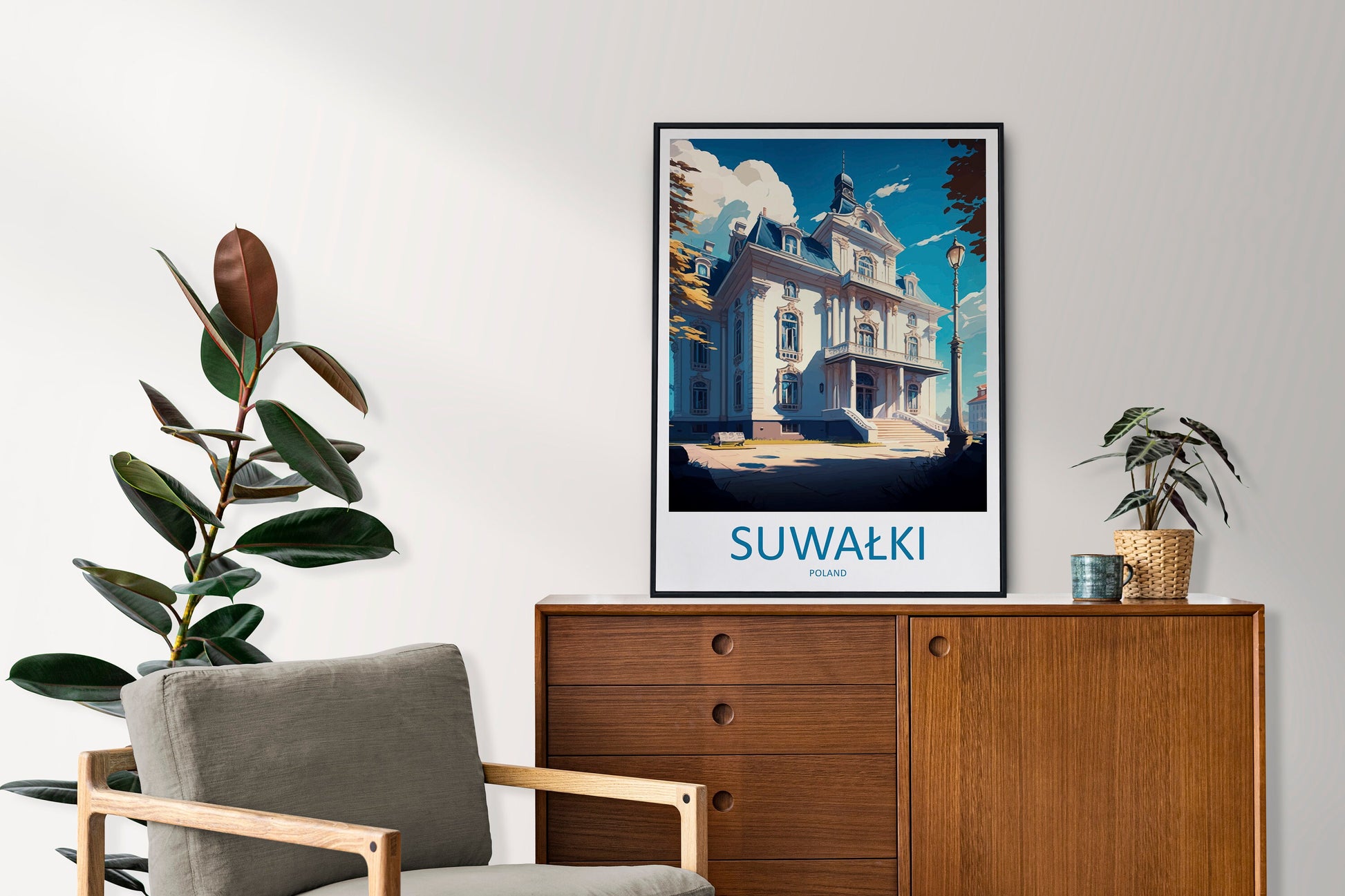Suwałki Travel Print Wall Art Suwałki Wall Hanging Home Décor Suwałki Gift Art Lovers Poland Art Lover Gift Suwałki Travel Wall Art