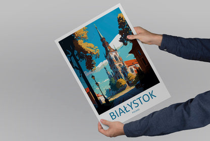 Białystok Travel Print Wall Art Białystok Wall Hanging Home Décor Białystok Gift Art Lovers Poland Art Lover Gift Białystok Travel Wall Art