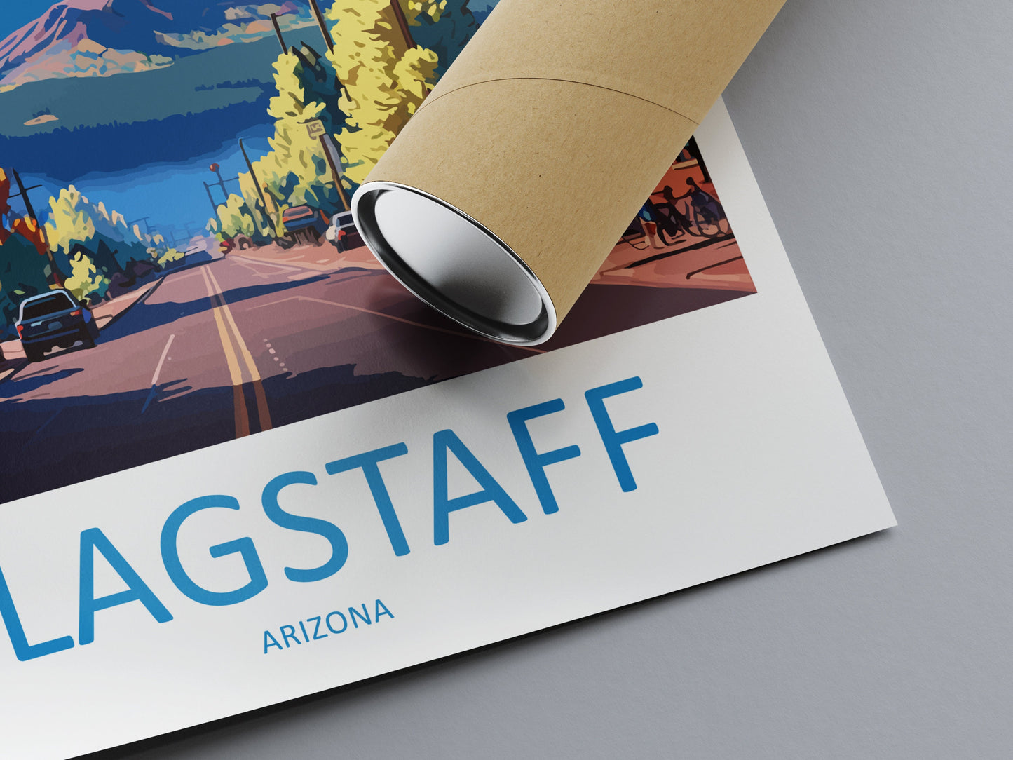 Flagstaff Travel Print Wall Art Flagstaff Wall Hanging Home Décor Flagstaff Gift Art Lovers Arizona Art Lover Gift Arizona Travel Print