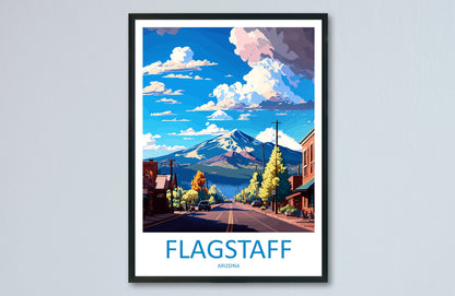 Flagstaff Travel Print Wall Art Flagstaff Wall Hanging Home Décor Flagstaff Gift Art Lovers Arizona Art Lover Gift Arizona Travel Print