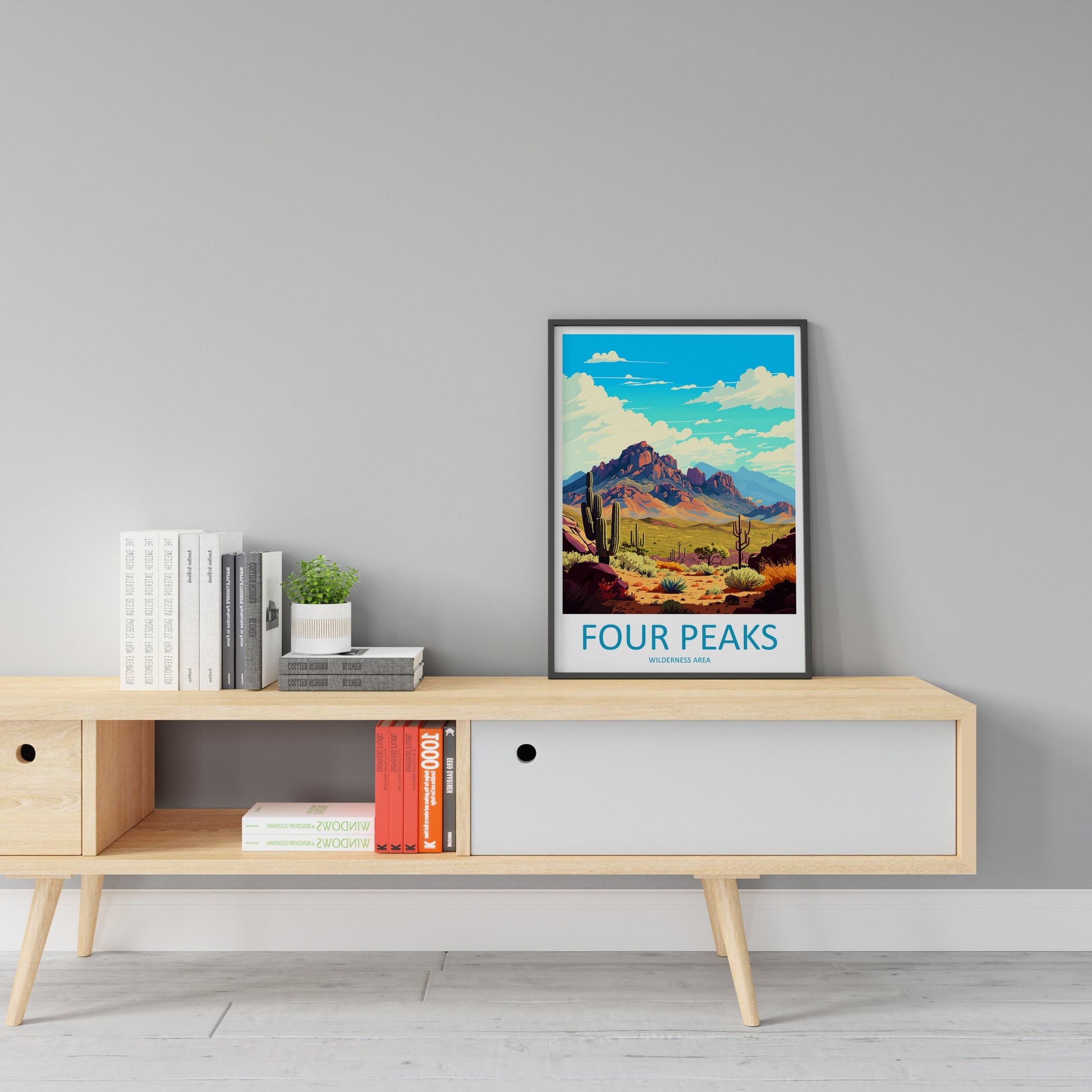 Four Peaks Wilderness Area Travel Print Wall Art Four Peaks Wall Hanging Home Décor Four Peaks Gift Art Lovers Arizona Art Lover Arizona