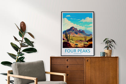 Four Peaks Wilderness Area Travel Print Wall Art Four Peaks Wall Hanging Home Décor Four Peaks Gift Art Lovers Arizona Art Lover Arizona