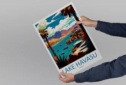 Lake Havasu Travel Print Wall Art Lake Havasu Wall Hanging Home Décor Lake Havasu Gift Art Lovers Arizona Art Lover Gift Arizona Travel