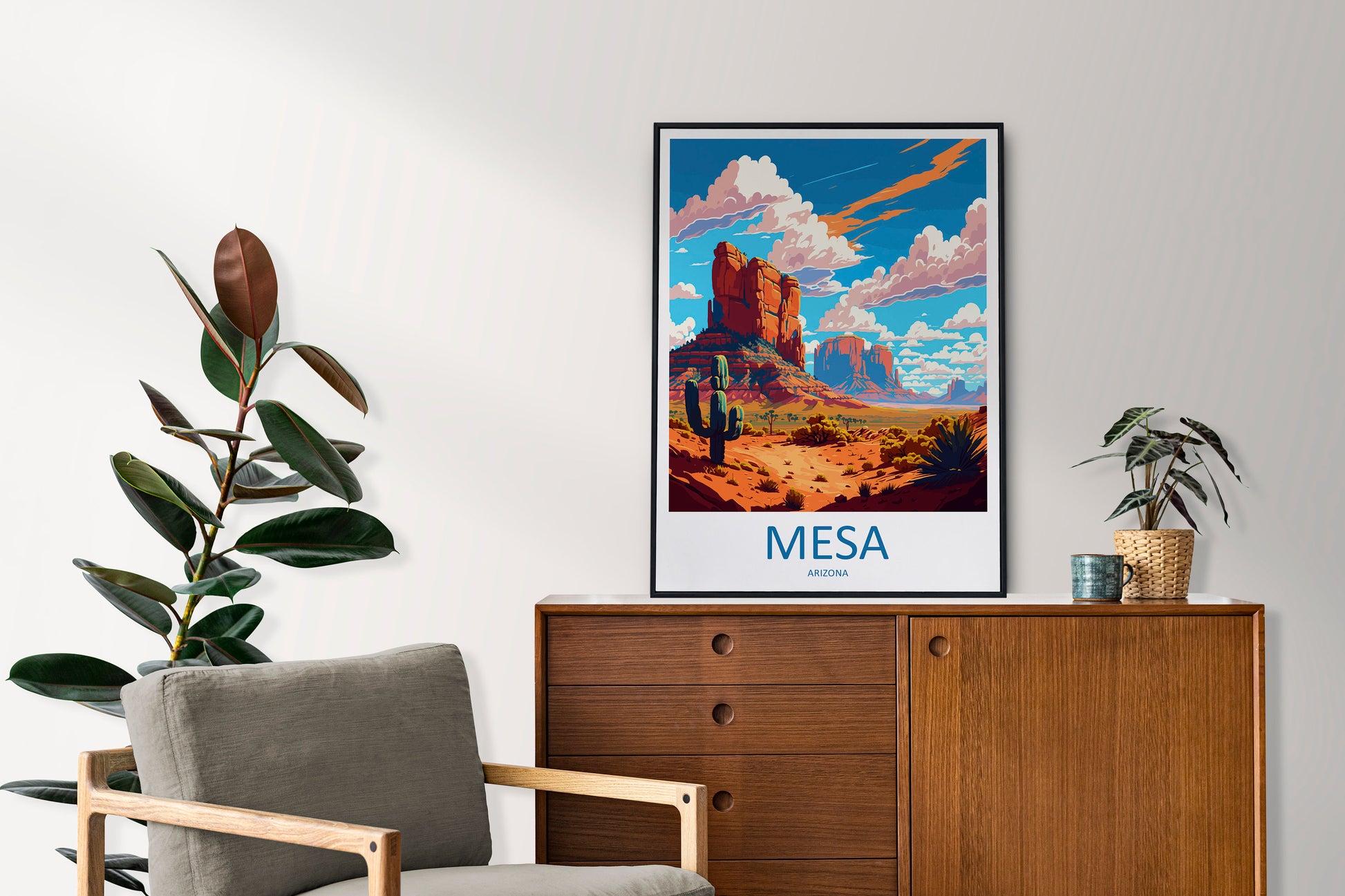 Mesa Travel Print Wall Art Mesa Wall Hanging Home Décor Mesa Gift Art Lovers Arizona Art Lover Gift Arizona Travel Poster Artwork