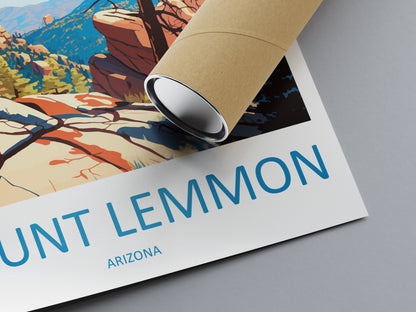Mount Lemmon Travel Print Wall Art Mount Lemmon Wall Hanging Home Décor Mount Lemmon Gift Art Lovers Arizona Art Lover Gift Arizona Travel
