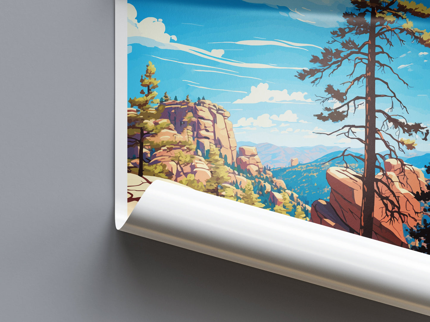 Mount Lemmon Travel Print Wall Art Mount Lemmon Wall Hanging Home Décor Mount Lemmon Gift Art Lovers Arizona Art Lover Gift Arizona Travel