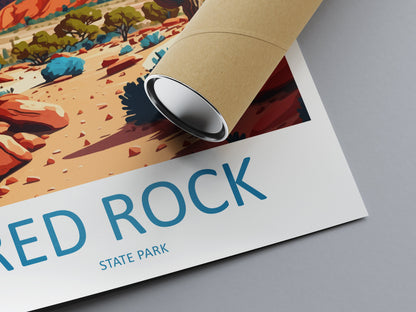 Red Rock State Park Travel Print Wall Art Red Rock State Park Wall Hanging Home Décor Red Rock State Park Gift Art Lovers Arizona Art Gift