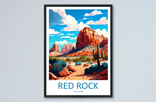 Red Rock State Park Travel Print Wall Art Red Rock State Park Wall Hanging Home Décor Red Rock State Park Gift Art Lovers Arizona Art Gift