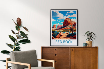 Red Rock State Park Travel Print Wall Art Red Rock State Park Wall Hanging Home Décor Red Rock State Park Gift Art Lovers Arizona Art Gift